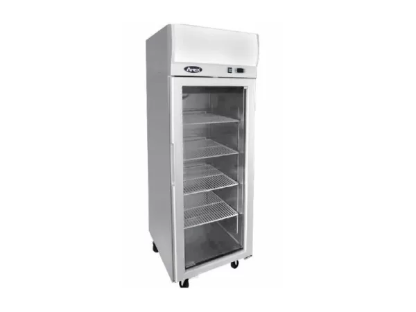 Atosa Top Mount Single Glass Door Upright Display Freezer YCF9407