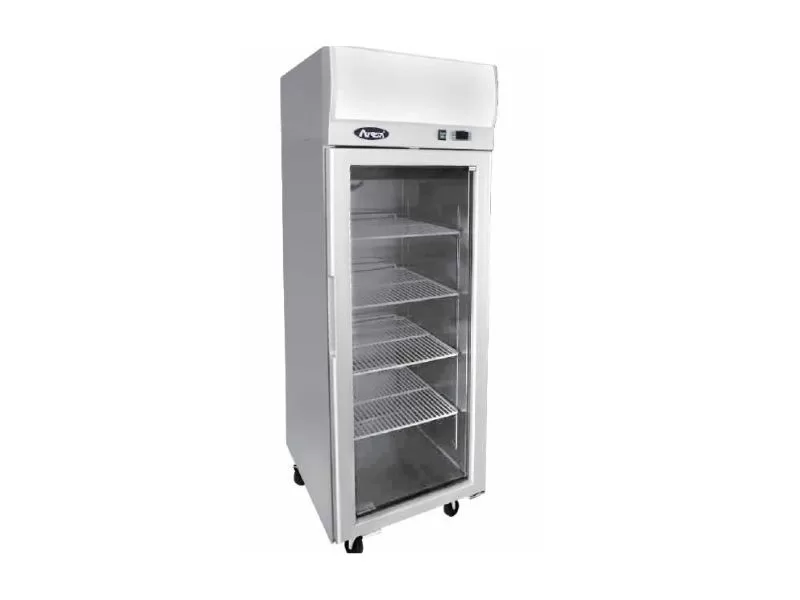 Atosa Top Mount Single Glass Door Upright Display Fridge YCF9401