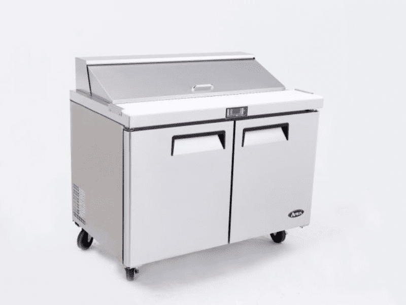 Atosa Two Door Sandwich Salad Prep Table Fridge MSF8302