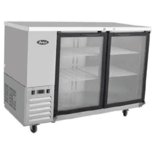 Atosa Two Glass Door Back Bar Fridge