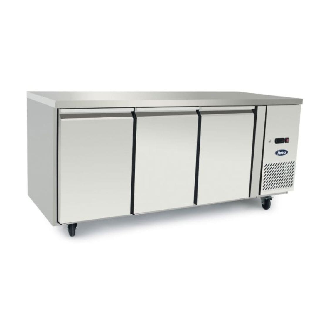 Atosa Three Door Underbench Fridge 700mm Deep EPF3432