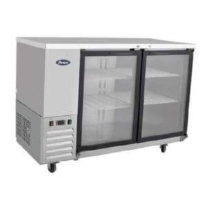 Atosa MBB59G 2 Glass Door Back Bar Fridge 1467mm 390L