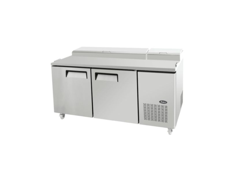 Atosa 2 Door Pizza Prep Table Fridge MPF8202, pizza prep fridge sydney, pizza prep fridge for sale, pizza fridge, pizza fridge for sale