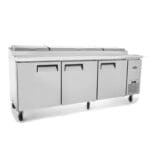 Atosa MPF8203 Pizza Prep Fridge with 3 Doors