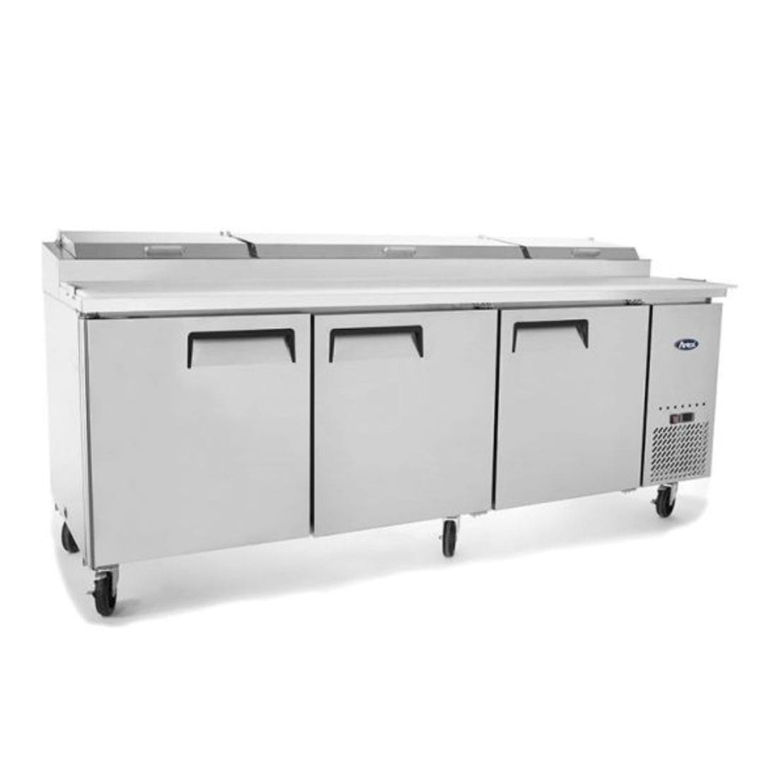 Atosa MPF8203 Pizza Prep Fridge with 3 Doors