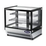 Atosa Square Glass Countertop Display Fridge 700mm wide TF120L