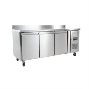 Polar UA065-A U-Series 3 Door Counter Fridge with Splashback 417L