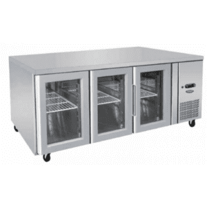 Atosa Three Glass Door Underbench Fridge EPF3731