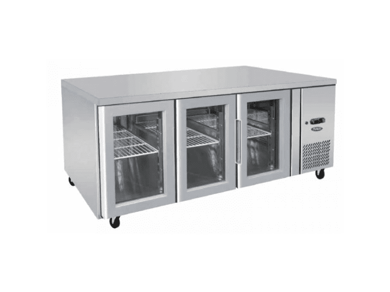 Atosa Three Glass Door Underbench Fridge EPF3731