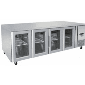 Atosa Four Glass Door Underbench Fridge EPF3741