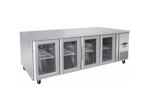 Atosa Four Glass Door Underbench Fridge EPF3741