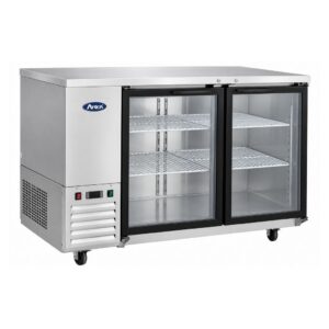 Atosa MBB48G 2 Glass Door Back Bar Fridge 1220mm 365L