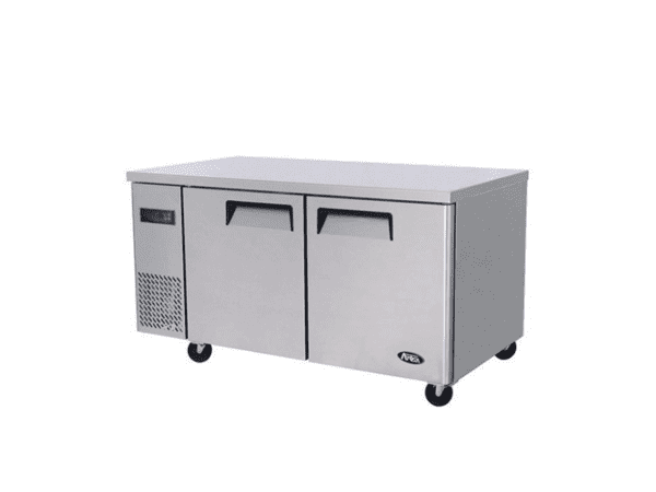 Atosa Wider Two Door Slim Underbench Fridge 600mm Deep YPF9030, under bench fridges, under counter fridges