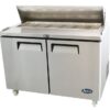 Atosa Two Door Sandwich Salad Prep Table Fridge MSF8302