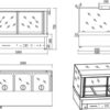 COOKRITE WET HOT FOOD DISPLAY 730 MM CRB-4