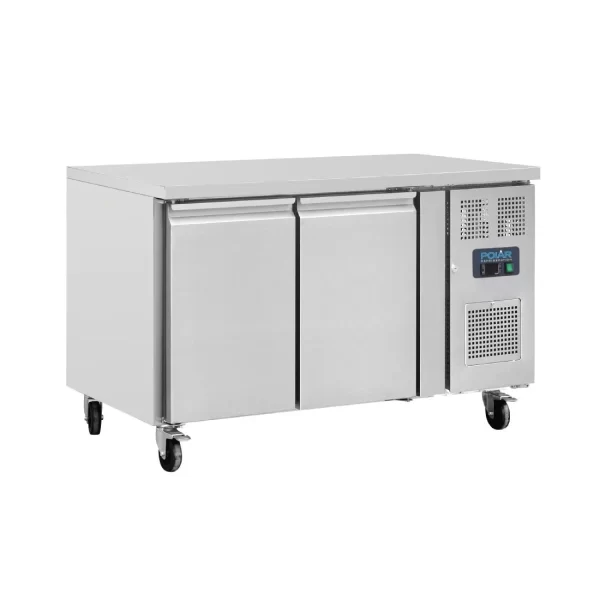 Polar U-Series 2 Door Counter Fridge 282Ltr G596-A, under bench fridges, under counter fridges