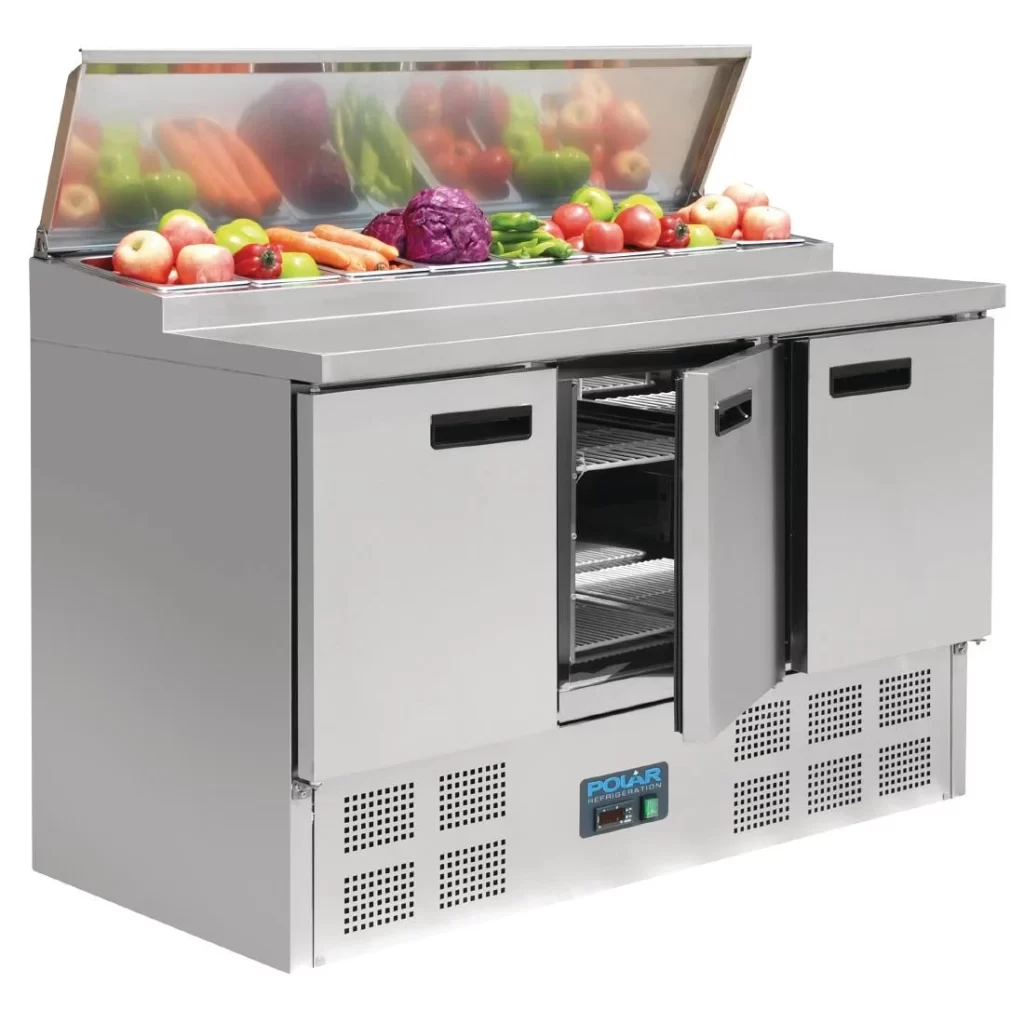 Polar G-Series Pizza Prep Counter Fridge 390 litre, G605-A