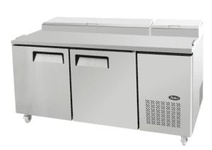 Atosa 2 Door Pizza Prep Table Fridge MPF8202