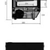 Atosa Countertop Square Showcase Fridge 700mm TF120L