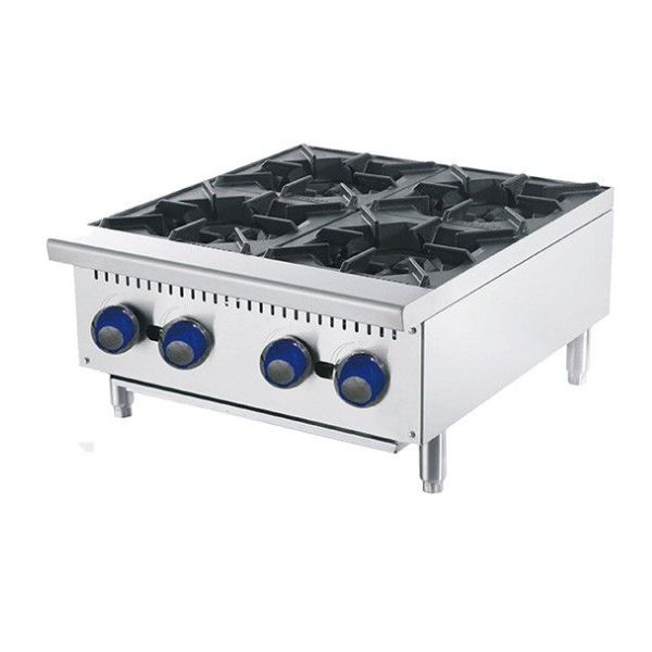 Cookrite 4 Burner Gas Cooktop 610mm Wide, ATHP-24-4-NG