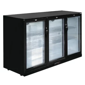 Polar G-Series Under Counter Back Bar Fridge with 3 Doors 320Litre GL014-A