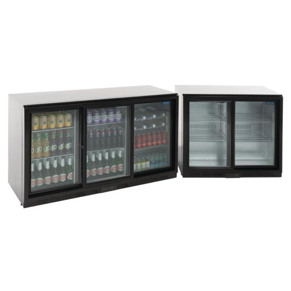 Polar G-Series Under Counter Back Bar Cooler with 3 Sliding Doors 320Litre GL013-A