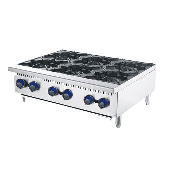 Cookrite 6 BURNER COOK TOPS W910 X D700 X H333 | ATHP-36-6-NG