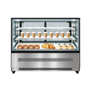 Atosa DF157F Square Glass Cake Display Fridge 1500mm 497L