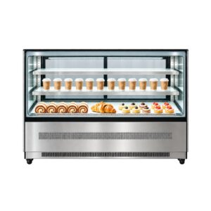 Atosa DF177F Square Glass Cake Display Fridge 1700mm 570L
