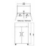 Atosa Stainless-steel Narrow Upright Two Door Freezer YBF9219
