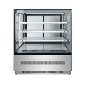 Atosa WDF097Z Square Glass Cake Display Fridge 900mm 3 Shelves