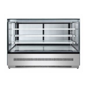 Atosa WDF157Z Square Glass Cake Display Fridge 1500mm 3 Shelves