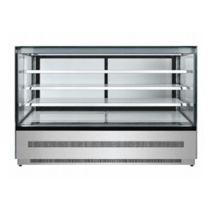 Atosa WDF177Z Square Glass Cake Display Fridge 1700mm 3 Shelves