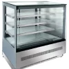 Atosa Free-standing Square Glass Cake Showcase Fridge WDF097Z -side view