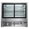 Atosa Free-standing Square Glass Cake Showcase Fridge WDF097Z - rear view