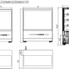 Atosa Free-standing Square Glass Cake Showcase Fridge WDF097Z