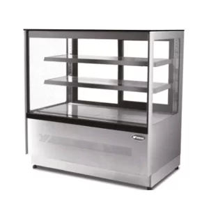 Atosa Free-standing Square Glass commercial Cake Display Fridge DF177F 1700mm wide 2 shelves and base for display