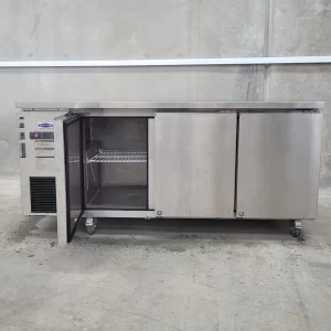 used underbench commercial fridge for sale, second-hand undercounter fridge for sale, 3 door underbench fridge for sale in sydney and australia, used commercial underbench fridge, pre-owned commercial underbench fridge, refurbished commercial underbench fridge