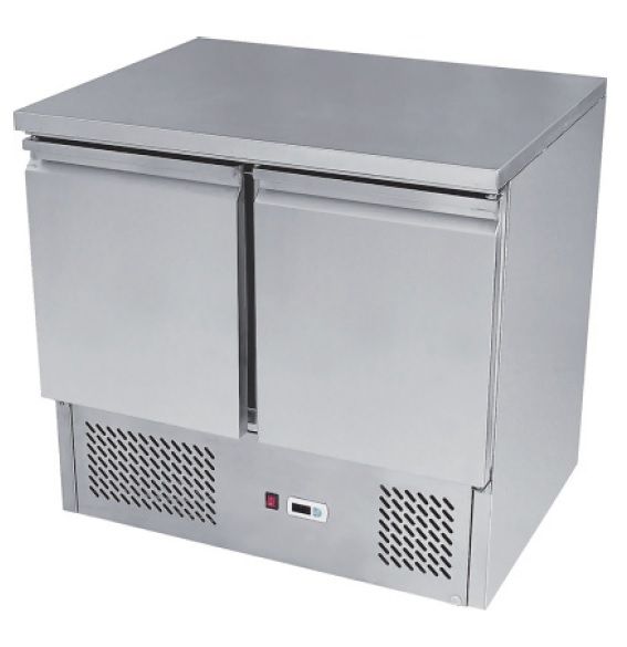 Atosa 2 Door Table Saladette Fridge, ESL3801, 900mm wide saladette fridge for sale