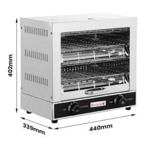 Benchstar AT-360BE Double Deck Salamander Grill Toaster 3000W