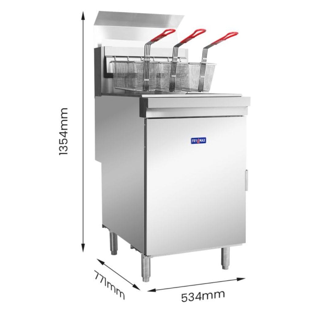 Frymax RC500E Superfast Gas Deep Fryer 37 Litre 3 Baskets