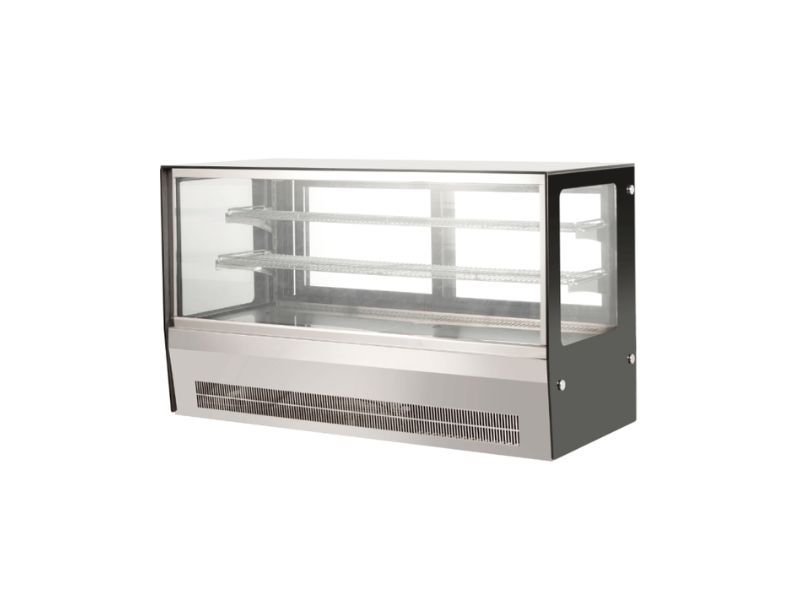 Bonvue Counter top square glass cold food display GN-1200RT