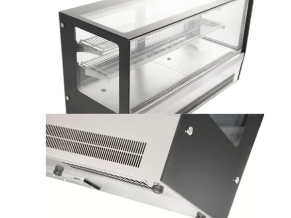 Bonvue Counter top square glass cold food display GN-1200RT - Image 4