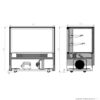 Bonvue GAN-900RF2 Refrigerated Cake Display 1200mm 3 Tier - Image 2