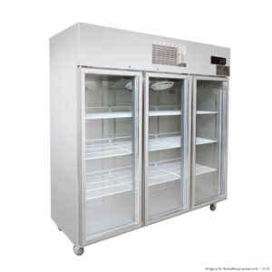 Thermaster Triple Door Upright Display Fridge SUCG1500, commercial bar fridge australia, commercial glass door fridge, commercial upright display fridge, commercial upright fridges for sale in australia