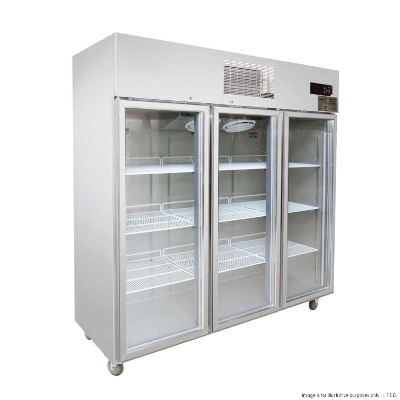 Thermaster Triple Door Upright Display Fridge SUCG1500, commercial bar fridge australia, commercial glass door fridge, commercial upright display fridge, commercial upright fridges for sale in australia