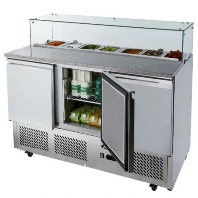 Atosa 3 Door Pizza Table Saladette Fridge, ESL3864