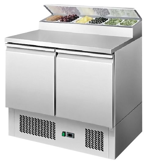 Atosa 2 Door Open Top Saladette Fridge ESL3832