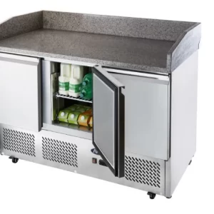 Atosa 3 Door Marble Top Pizza Table Fridge, ESL3852