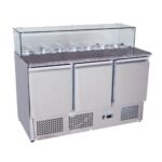Atosa ESL3864 380L Marble Top Prep Fridge 3 Door